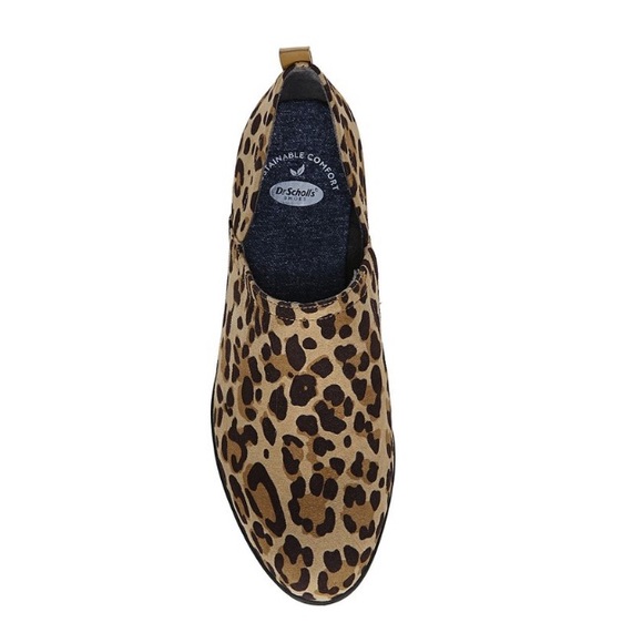 NWT Dr. Scholl’s Tan & Black Leopard Ruler Bootie Womens Size 7.5 - Picture 4 of 7